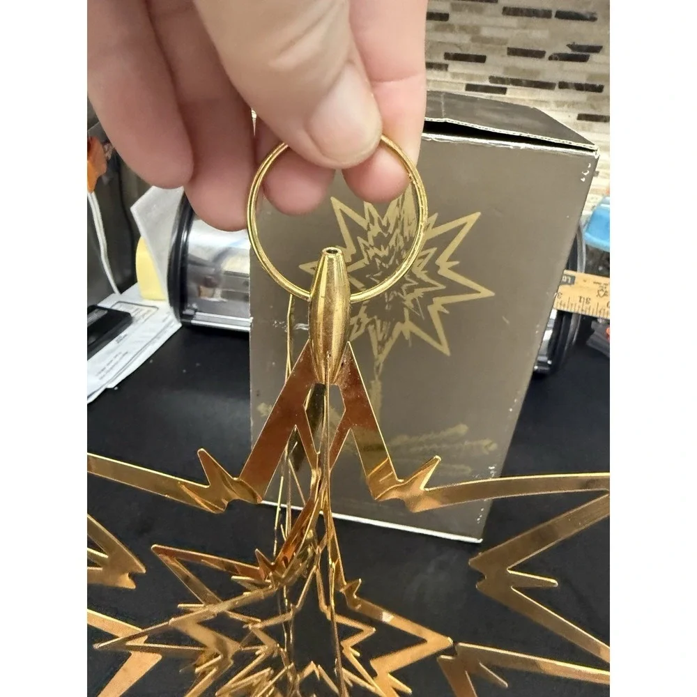 Georg Jensen Medium Gold Top Star - Flemminh Eskildsem In Box